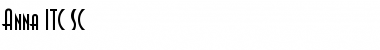 Download Anna ITC SC Font