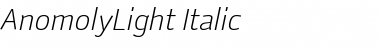 Download AnomolyLight Font