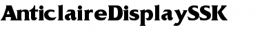 Download AnticlaireDisplaySSK Font