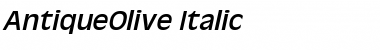 Download AntiqueOlive Font Download AntiqueOlive Font