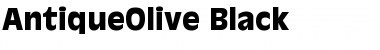 Download AntiqueOlive-Black Font Download AntiqueOlive-Black Font