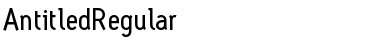Download AntitledRegular Font