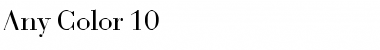Download Any Color 10 Font Download Any Color 10 Font