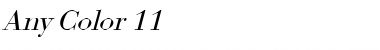 Download Any Color 11 Font Download Any Color 11 Font