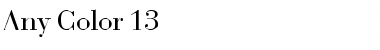 Download Any Color 13 Font Download Any Color 13 Font