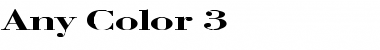 Download Any Color 3 Font Download Any Color 3 Font