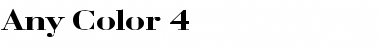 Download Any Color 4 Font Download Any Color 4 Font