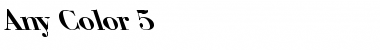 Download Any Color 5 Font Download Any Color 5 Font