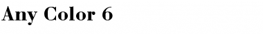 Download Any Color 6 Font Download Any Color 6 Font