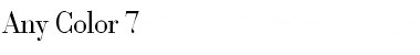Download Any Color 7 Font Download Any Color 7 Font