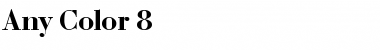Download Any Color 8 Font Download Any Color 8 Font