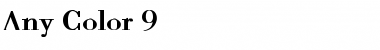 Download Any Color 9 Font Download Any Color 9 Font