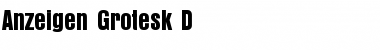 Download Anzeigen Grotesk D Font