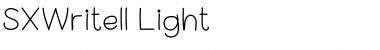 Download SX Write II Light Regular Font