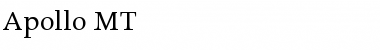 Download Apollo MT Font