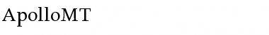 Download ApolloMT Font