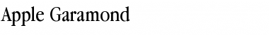Download Apple Garamond Regular Font