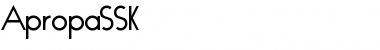 Download ApropaSSK Font