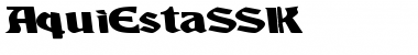 Download AquiEstaSSK Font