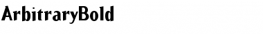 Download ArbitraryBold Font