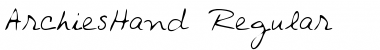 Download ArchiesHand Font Download ArchiesHand Font