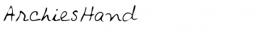 Download ArchiesHand Font
