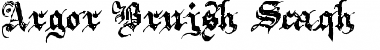 Download Argor Brujsh Scaqh Font