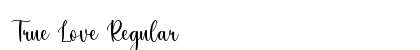 True Love Regular preview