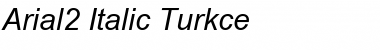 Download Arial2 Italic Turkce Font