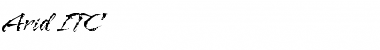 Download Arid ITC Font