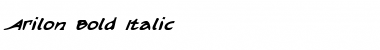 Download Arilon Bold Italic Font