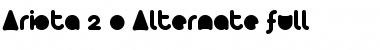 Download Arista 2.0 Alternate full Font