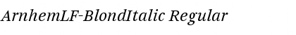 Download ArnhemLF-BlondItalic Font
