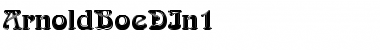 Download ArnoldBoeDIn1 Font