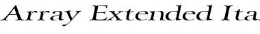 Download Array Extended Font