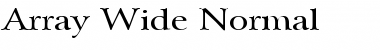 Download Array Wide Font
