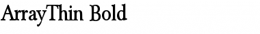 Download ArrayThin Font