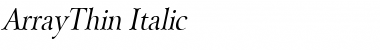 Download ArrayThin Font
