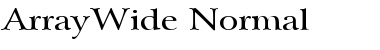 Download ArrayWide Font
