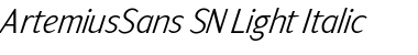 Download ArtemiusSans SN Light Font