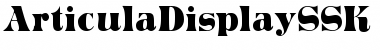 Download ArticulaDisplaySSK Font