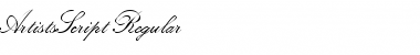 Download ArtistsScript Font