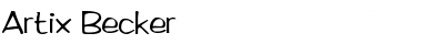 Download Artix Becker Font Download Artix Becker Font