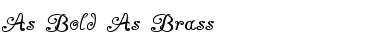 Download As Bold As Brass Font Download As Bold As Brass Font