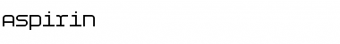 Download Aspirin Font
