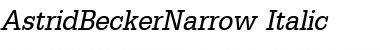 Download AstridBeckerNarrow Font