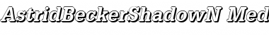 Download AstridBeckerShadowN-Medium Font