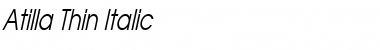 Download Atilla Thin Font