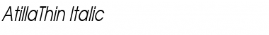 Download AtillaThin Font