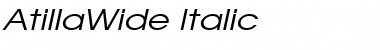 Download AtillaWide Font